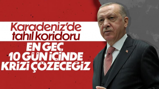 Cumhurbaşkanı Erdoğan, Karadeniz tahıl koridoruyla ilgili konuştu