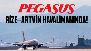 Pegasus, Rize-Artvin Havalimanı’na İlk Uçuşunu Yaptı