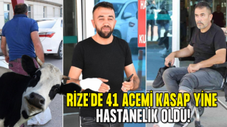 Rize'de 41 acemi kasap hastanelik oldu