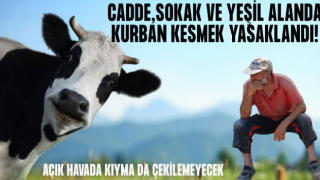 Rize'de Cadde, Sokak ve Yeşil Alanlarda Kurban Kesimi Yasaklandı