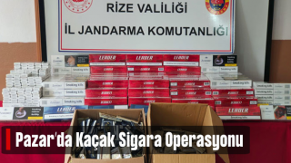 Rize'de kaçak sigara operasyonu