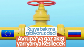 Rusya'dan Avrupa'ya gaz akışı yarı yarıya düşüyor