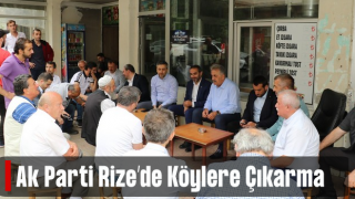 AK Parti Rize’den Köylere Çıkarma