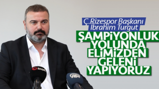 İbrahim Turgut, Şampiyonluk yolunda elimizden geleni yapıyoruz.