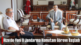 Rize İl jandarma Komutanı Güngör Göreve Başladı