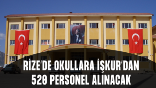 Rize’de İŞKUR Üzerinden Okullara 520 Temizlik Görevlisi Alınacak