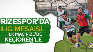 Rizespor'da lig mesaisi