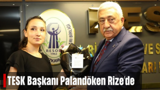 TESK Genel Başkanı Palandöken'den Rize'de esnaf odasını ziyaret