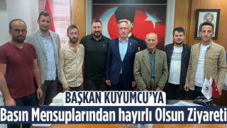 Başkan Kuyumcu'ya Basın Mensuplarından hayırlı Olsun Ziyareti