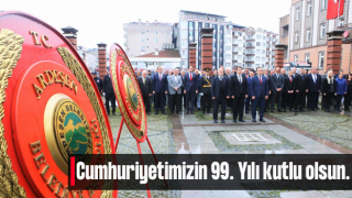 Cumhuriyetimizin 99. Yılı kutlu olsun.