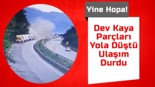 Karadeniz Sahil Yolunda Heyelan Meydana Geldi