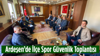 Kaymakam Çeçen Başkanlığında İlçe Spor Güvenlik Toplantısı Yapıldı.