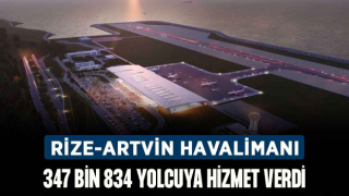 Rize-Artvin Havalimanı’nı 4,5 Ayda 347 Bin 834 Yolcu Kullandı