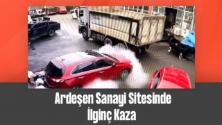 Rize’de İlginç Kaza!