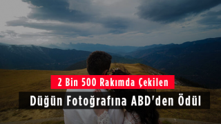 2 Bin 500 Rakımda Çekilen Düğün Fotoğrafına ABD'den Ödül