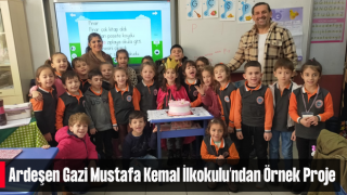 Ardeşen Gazi Mustafa Kemal İlkokulu'ndan Örnek Proje