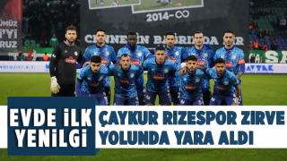 Çaykur Rizespor Zirve Yolunda Yara Aldı