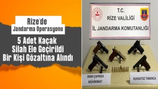 Rize'de Jandarma Operasyonu