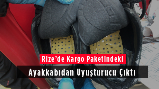 Rize'de Kargo Paketindeki Ayakkabıdan Uyuşturucu Çıktı