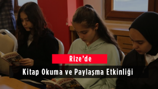 Rize'de Kitap Okuma ve Paylaşma Etkinliği