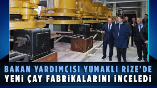 Bakan Yardımcısı Yumaklı Rize'de Yeni Çay Fabrikalarını İnceledi