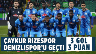 Çaykur Rizespor Denizlispor'u Geçti