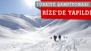 Gençler ve Büyükler Dağ Kayağı Türkiye Şampiyonası Rize'de yapıldı