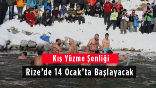 Kış Yüzme Şenliği Rize’de 14 Ocak’ta Başlayacak