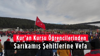 Kur’an Kursu Öğrencilerinden Sarıkamış Şehitlerine Vefa