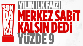 Merkez Bankası ocakta faizi yüzde 9'da sabit bıraktı