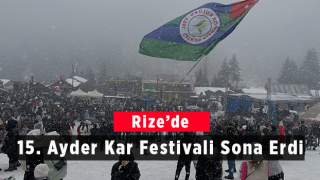Rize'de '15. Ayder Kar Festivali' Sona Erdi
