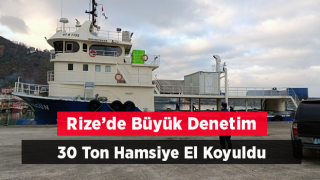 Rize'de 30 ton hamsiye el konuldu