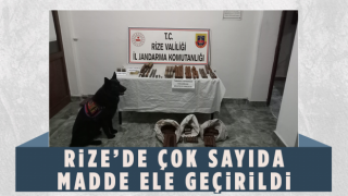 Rize'de Çok Sayıda Madde Ele Geçirildi