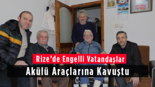 Rize’de Engelli Vatandaşlar Akülü Araçlarına Kavuştu