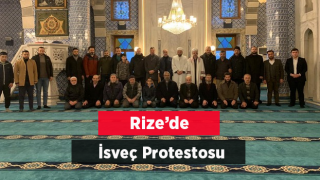 Stockholm'de Kur'an-ı Kerim yakılması Rize'de protesto edildi