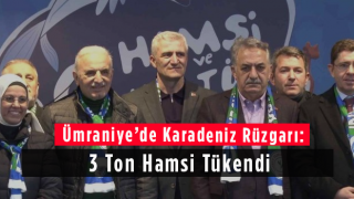 Ümraniye’de Karadeniz Rüzgarı: 3 Ton Hamsi Tükendi