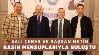 Vali Çeber ve Başkan Metin Basın Mensuplarıyla Buluştu