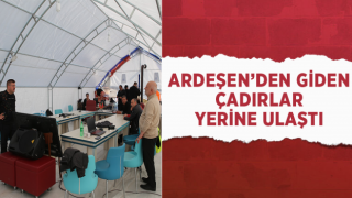 Ardeşen Belediyesi Tam Kadro Hatay’da Ardeşen’den giden yardımlar yerine ulaştı