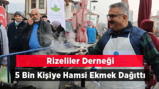 Bursa’da 5 Bin Kişiye Hamsi Ekmek Ücretsiz Dağıtıldı