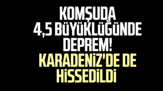 Gürcistan'da 4,5 büyüklüğünde deprem. Rize'den de Hissedildi