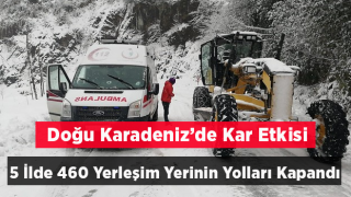 Rize'de 139, Doğu Karadeniz'de 5 ilde 460 yerleşim yerine ulaşım sağlanamıyor