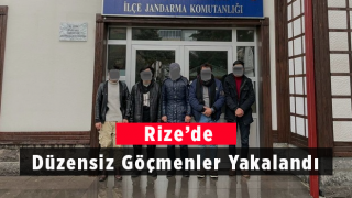 Rize'de Düzensiz Göçmenler Yakalandı