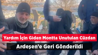 Yardım İçin Gönderilen Montun Cebinde Unutulan Cüzdanı Depremzede Geri Teslim Etti