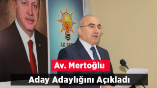 Av. Mertoğlu, çiçeklerle karşılandı, aday adaylığı başvurusunu yaptı