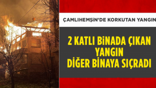 Çamlıhemşin'de Baca Yangını Korkuttu