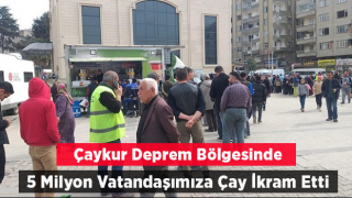 ÇAYKUR 5 milyon kişiye sıcak çay ikram etti