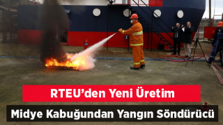 RTEÜ, atık kum midyesi kabuğundan yangın söndürücü biyolojik toz üretti