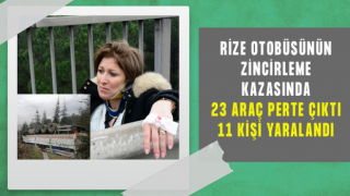 TEM’de Rize Yolcu Otobüsünün de Aralarında Yer Aldığı 23 Araç Kazaya Karıştı: 11 Yaralı