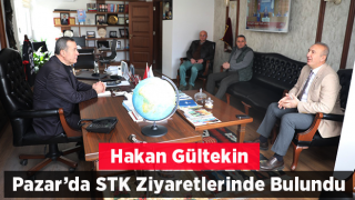 AK Parti Rize Milletvekili Aday Adayı Hakan Gültekin Pazar ilçesinde sivil toplum kuruluşlarını ziyaret etti.