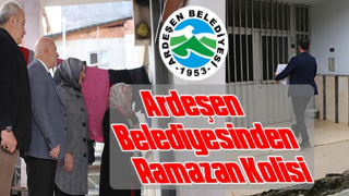 Ardeşen Belediyesinden Ramazan Kolisi